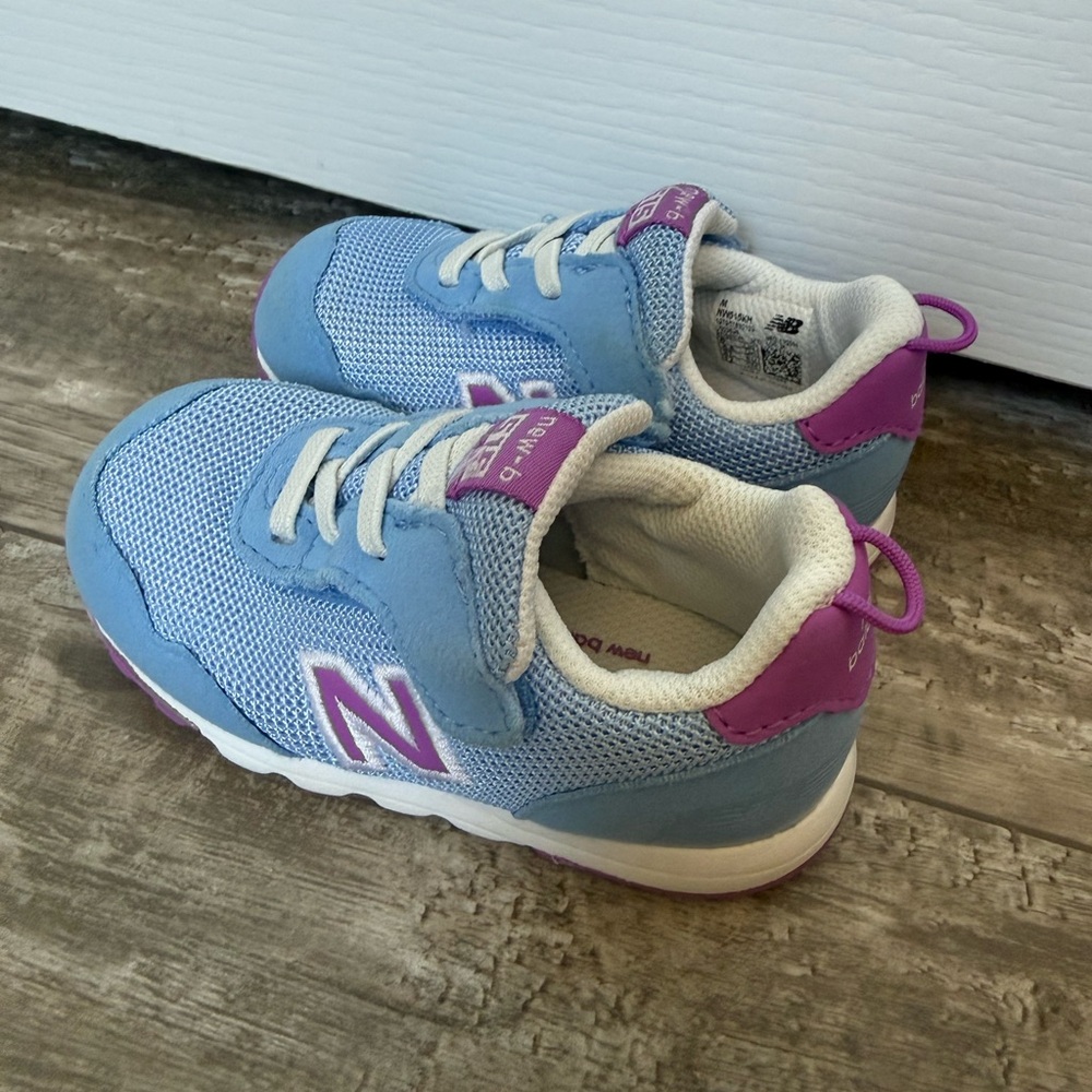 New Balance New B Kids' Blue & Purple Mesh Sneaker